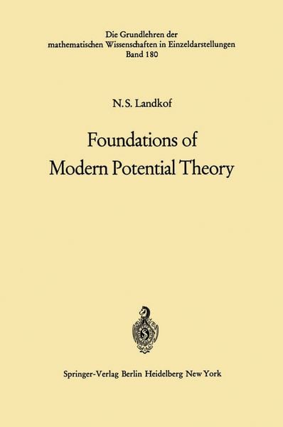 Produktbild: Foundations of Modern Potential Theory