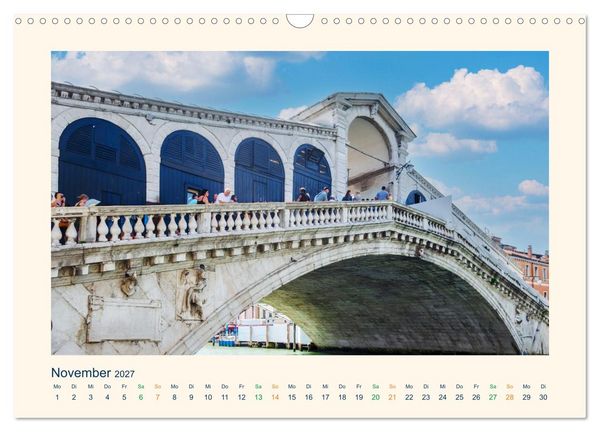 Produktbild: Venedig, die zeitlos Elegante (Wandkalender 2027 DIN A3 quer), CALVENDO Monatskalender
