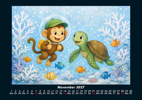 Produktbild: Milos Abenteuer in der Unterwasserwelt 2027 Fotokalender DIN A4