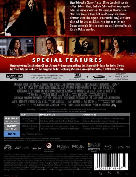Produktbild: Scream 7 - Steelbook - Limited Edition (4K Ultra HD) (+ Blu-ray)