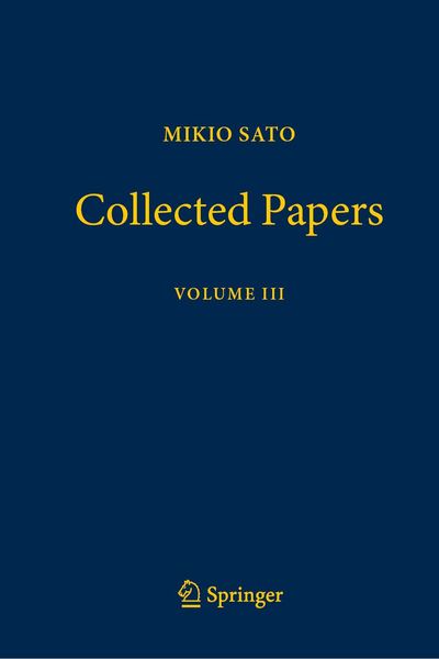 Produktbild: Mikio Sato Collected Papers Volume III