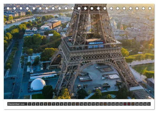 Produktbild: Bonjour Paris (Tischkalender 2026 DIN A5 quer), CALVENDO Monatskalender