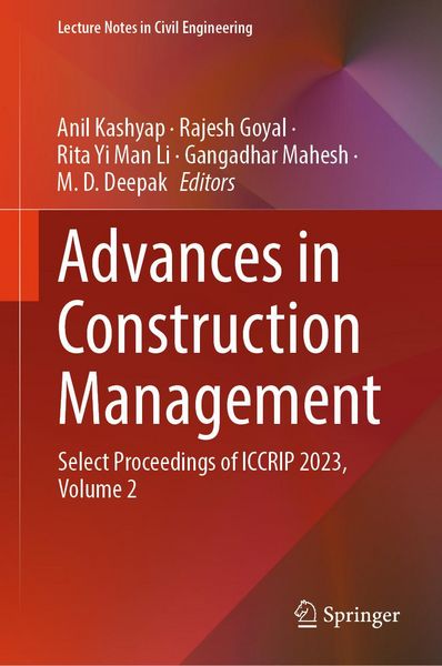 Produktbild: Advances in Construction Management