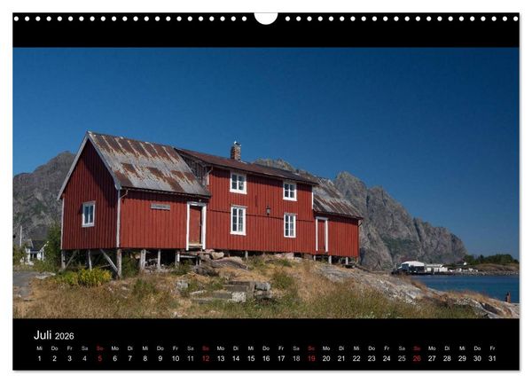 Produktbild: Sommer auf den Lofoten (Wandkalender 2026 DIN A3 quer), CALVENDO Monatskalender
