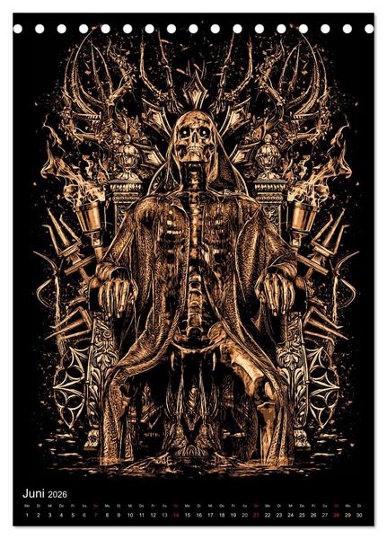 Produktbild: BLOODBOY/FEAR ILLUSTRATION (Tischkalender 2026 DIN A5 hoch), CALVENDO Monatskalender