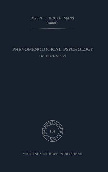 Produktbild: Phenomenological Psychology