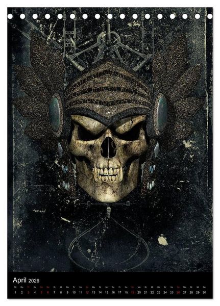 Produktbild: S.O.D. - Skulls Of Death Vol. I - Totenkopf Artworks (Tischkalender 2026 DIN A5 hoch), CALVENDO Monatskalender