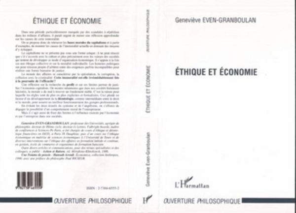 Produktbild: Ethique et Economie