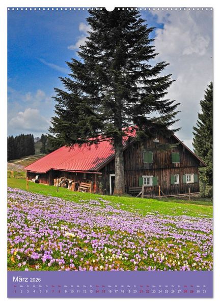 Produktbild: Das Allg&auml;u &ndash; eine Landschaft wie im M&auml;rchen (Wandkalender 2026 DIN A2 hoch), CALVENDO Monatskalender