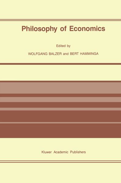 Produktbild: Philosophy of Economics