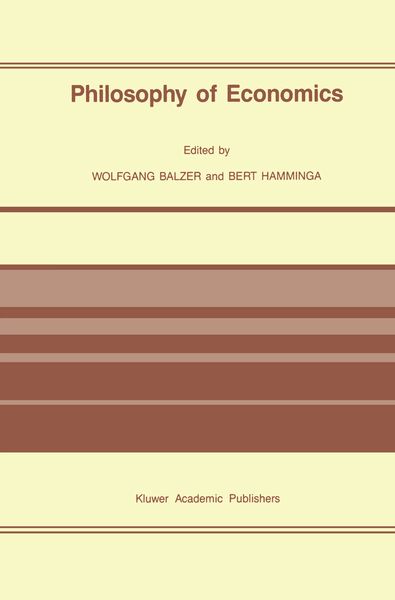 Produktbild: Philosophy of Economics