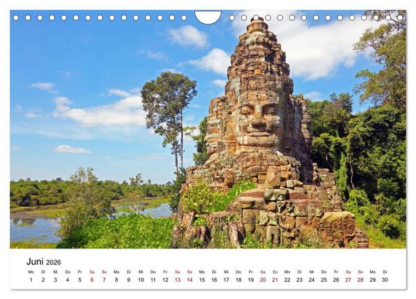 Produktbild: Blickpunkte in Kambodscha (Wandkalender 2026 DIN A4 quer), CALVENDO Monatskalender