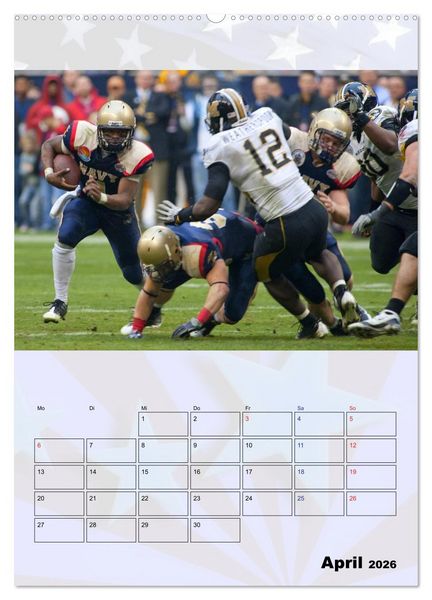 Produktbild: American Football - Kickoff (Wandkalender 2026 DIN A2 hoch), CALVENDO Monatskalender