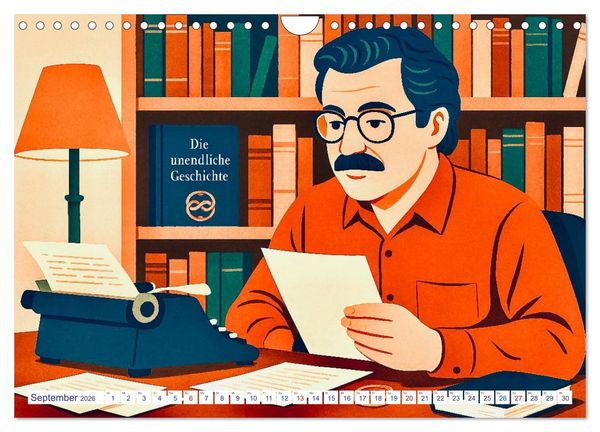 Produktbild: Michael Ende (Wandkalender 2026 DIN A4 quer), CALVENDO Monatskalender