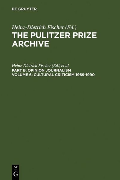 Produktbild: Cultural Criticism 1969-1990