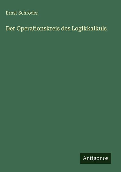 Produktbild: Der Operationskreis des Logikkalkuls
