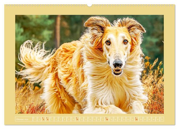 Produktbild: Windhunde. Seelenfl&uuml;sterer zwischen Anmut, Tempo und Stille (hochwertiger Premium Wandkalender 2026 DIN A2 quer), Kunstdruck in Hochglanz