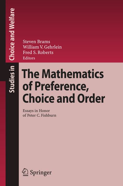 Produktbild: The Mathematics of Preference, Choice and Order