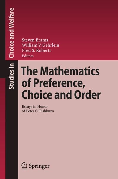 Produktbild: The Mathematics of Preference, Choice and Order