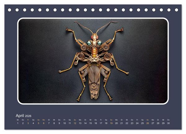 Produktbild: Roboterinsekten (Tischkalender 2026 DIN A5 quer), CALVENDO Monatskalender