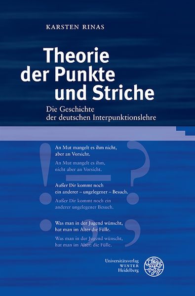 Produktbild: Theorie der Punkte und Striche