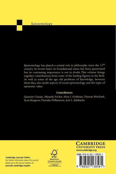 Produktbild: Epistemology