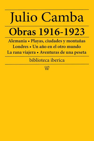 Produktbild: Julio Camba: Obras 1916-1923