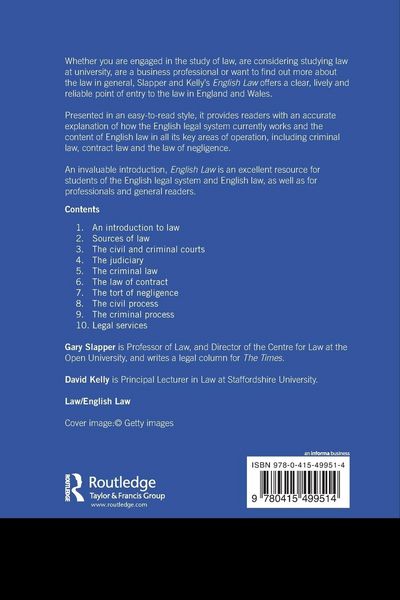 Produktbild: English Law