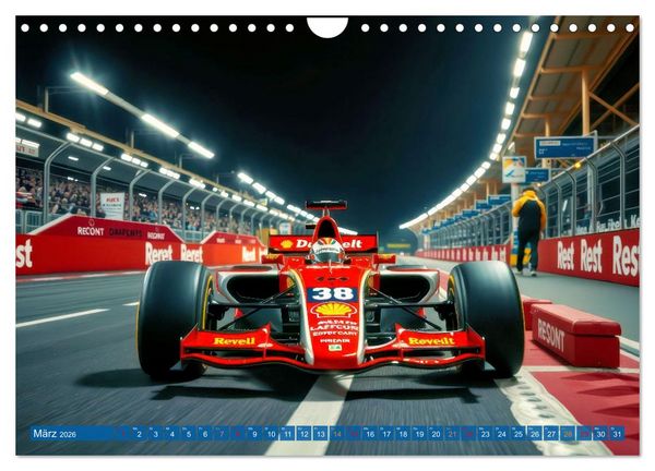 Produktbild: Formel 1 Boxenstopp (Wandkalender 2026 DIN A4 quer), CALVENDO Monatskalender