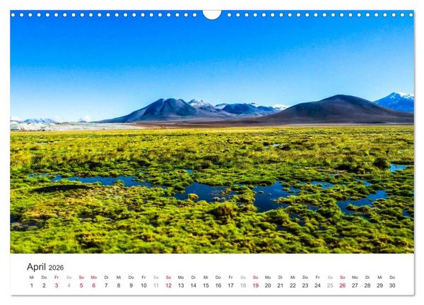 Produktbild: Chile - Land voller Kontraste (Wandkalender 2026 DIN A3 quer), CALVENDO Monatskalender