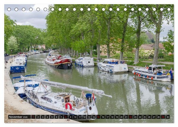 Produktbild: Der K&ouml;nigliche Kanal. Die Wasserstra&szlig;e im Languedoc (Tischkalender 2026 DIN A5 quer), CALVENDO Monatskalender