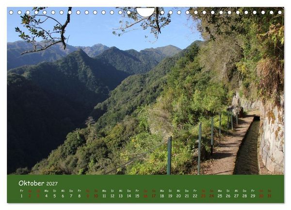 Produktbild: Levadawandern auf Madeira (Wandkalender 2027 DIN A4 quer), CALVENDO Monatskalender