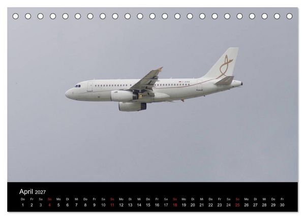 Produktbild: Deutsche Airlines (Tischkalender 2027 DIN A5 quer), CALVENDO Monatskalender