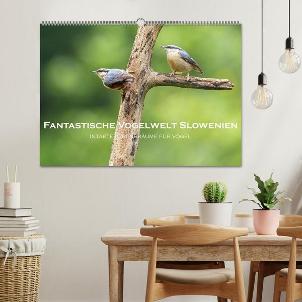 Produktbild: Fantastische Vogelwelt Slowenien (Wandkalender 2026 DIN A2 quer), CALVENDO Monatskalender