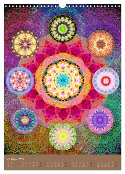 Produktbild: BLUMEN MANDALAS (Wandkalender 2026 DIN A3 hoch), CALVENDO Monatskalender