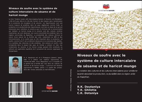 Produktbild: Niveaux de soufre avec le syst&egrave;me de culture intercalaire de s&eacute;same et de haricot mungo