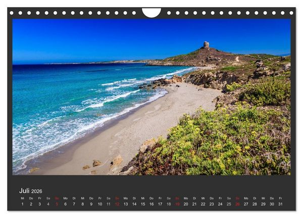 Produktbild: Sardinien - Traumstr&auml;nde am Mittelmeer (Wandkalender 2026 DIN A4 quer), CALVENDO Monatskalender