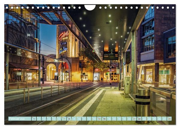 Produktbild: Chemnitz zur blauen Stunde (Wandkalender 2026 DIN A4 quer), CALVENDO Monatskalender