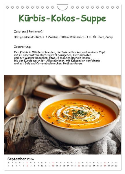 Produktbild: Low Carb - Rezepte ohne Kohlenhydrate zum Abnehmen (Wandkalender 2026 DIN A4 hoch), CALVENDO Monatskalender