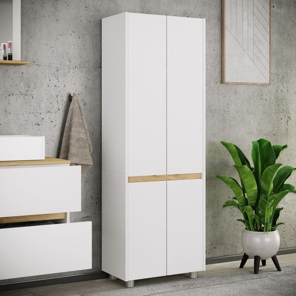 Produktbild: Badm&ouml;bel Hochschrank 165x57x33 Dreht&uuml;ren Cosila