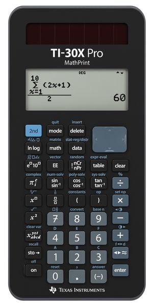 Texas Instruments Schulrechner TI-30X Pro MathPrint hochauflösendes Display