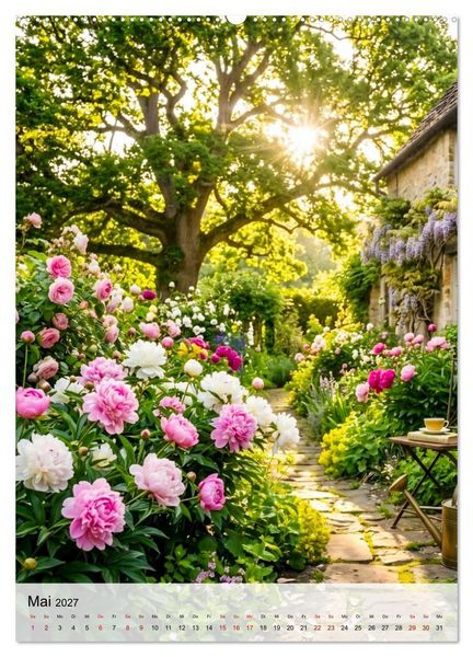 Produktbild: Provence Ein Garten im Wandel der Zeit (hochwertiger Premium Wandkalender 2027 DIN A2 hoch), Kunstdruck in Hochglanz
