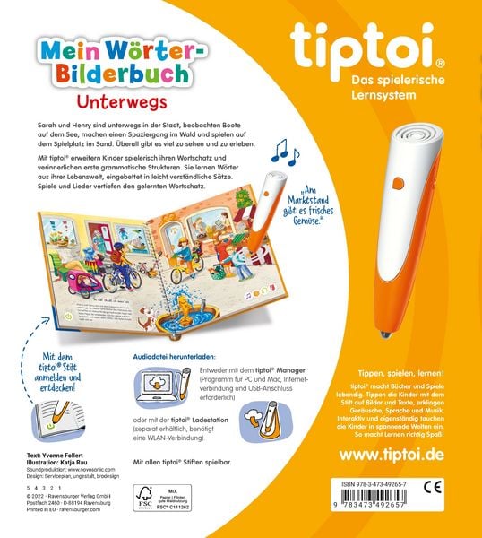 Produktbild: tiptoi&reg; Mein W&ouml;rter-Bilderbuch - Unterwegs