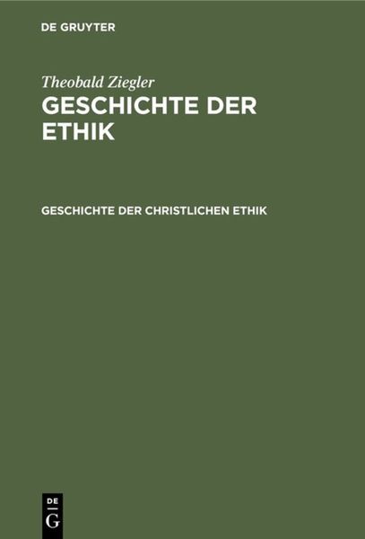 Produktbild: Geschichte der christlichen Ethik