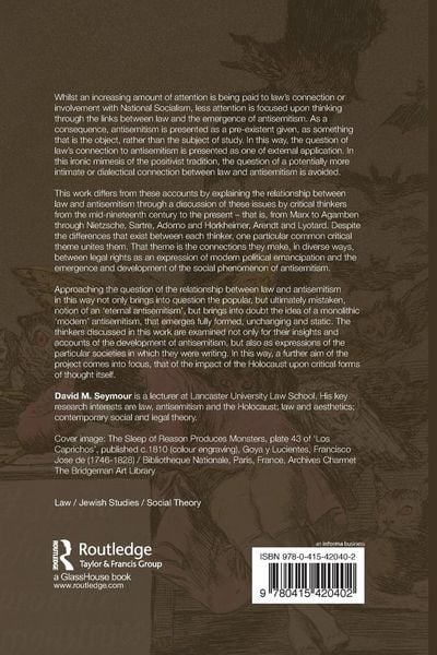 Produktbild: Law, Antisemitism and the Holocaust