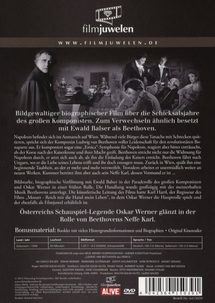 Produktbild: Ludwig van Beethoven - Eine deutsche Legende - Filmjuwelen