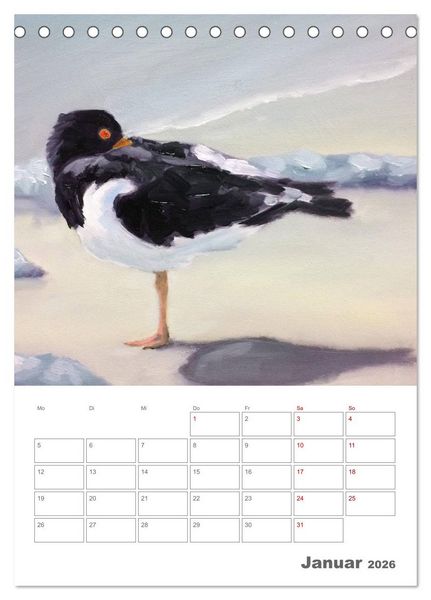 Produktbild: Malerisches Helgoland (Tischkalender 2026 DIN A5 hoch), CALVENDO Monatskalender