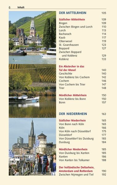 Produktbild: TRESCHER Reiseführer Flusskreuzfahrten Rhein