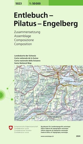Produktbild: Swisstopo 1 : 50 000 Entlebuch - Pilatus - Engelberg