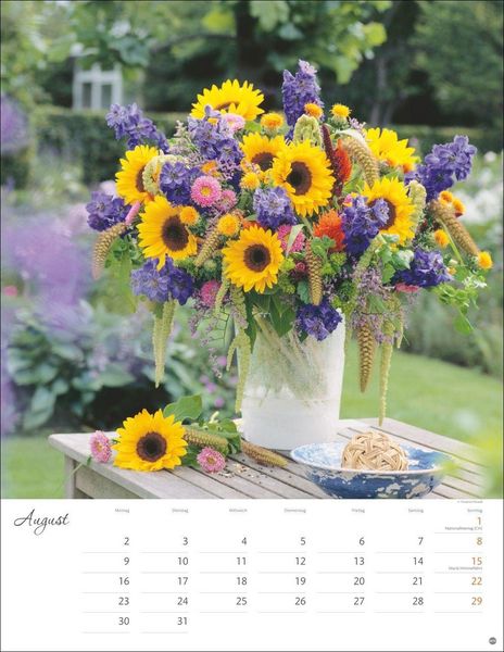 Produktbild: Bunter Bl&uuml;tenzauber Posterkalender 2027